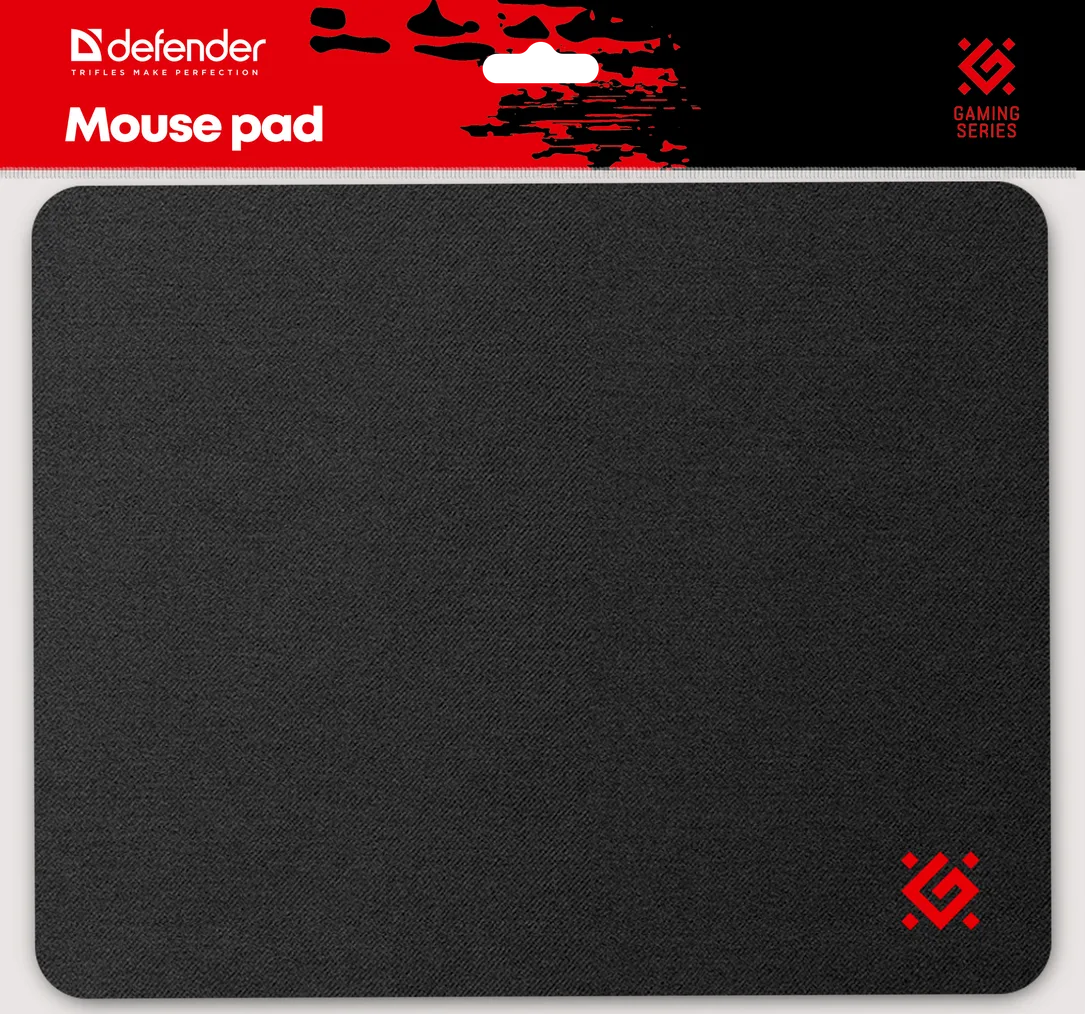 Mouse altlıqları Defender Black Gaming mouse Pad 250x200x3 mm